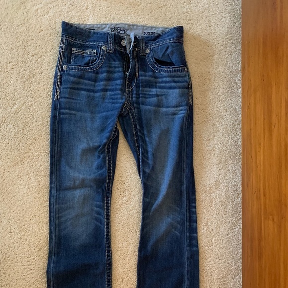 Buckle Black Navy Jeans - Picture 1 of 2